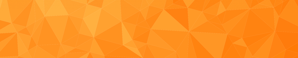 a horizontal bar of abstract geometric shapes in various shades of orange.