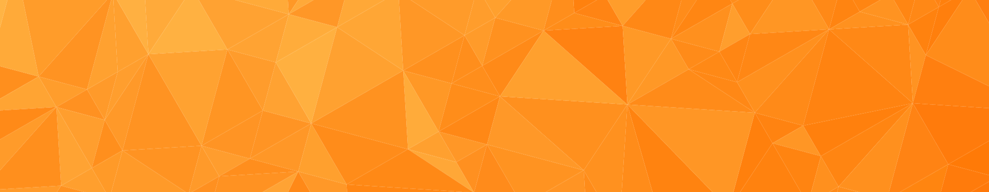 a horizontal bar of abstract geometric shapes in various shades of orange.